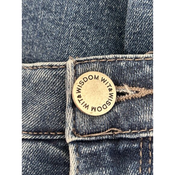 Wit & Wisdom 'Ab' solution Retro Denim Bermuda Shorts in Blue - Sz 2 - Picture 4 of 6